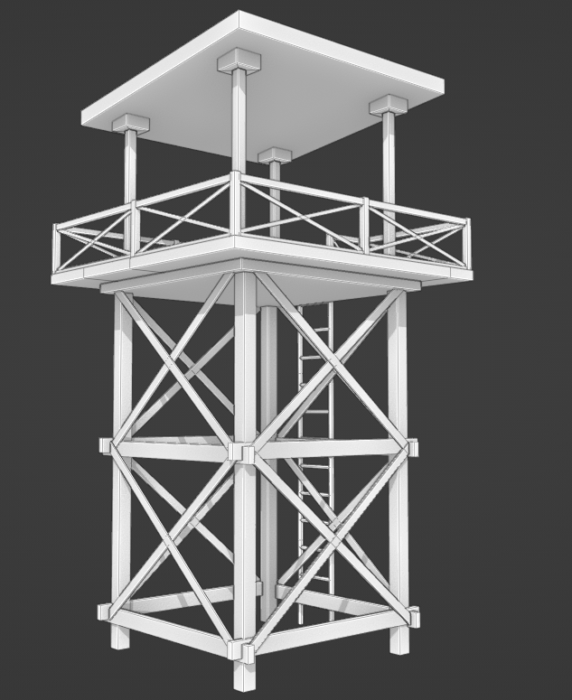 Watch Tower 3D Модель In Всё Для Игр 3DExport