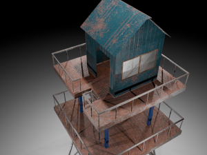Watch tower 3D Model