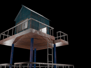 Watch tower 3D Model