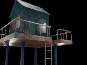 Watch tower 3D Model