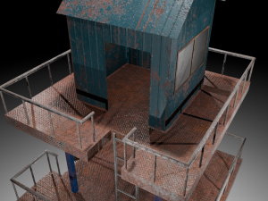 Watch tower 3D Model