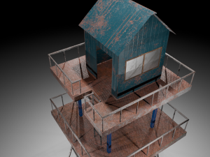 Watch tower 3D Model