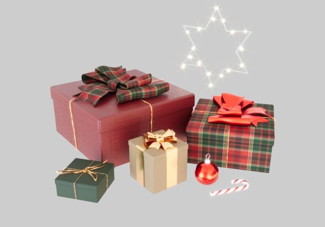 Gift Model 3D .c4d .max .obj .3ds .fbx .stl .blend 