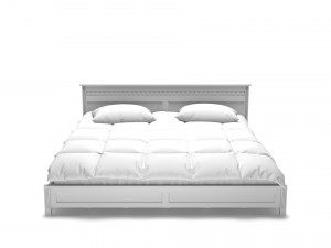 Country-style bed 3D Modell