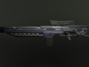 Sci-fi weapons 3D Model
