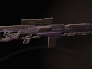 Sci-fi weapons 3D Model