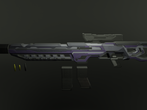 Sci-fi weapons 3D Model