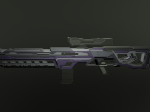 Sci-fi weapons 3D Model