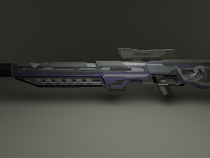 Sci-fi weapons 3D Model