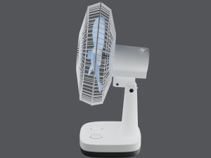 White Table Fan 3D Модель