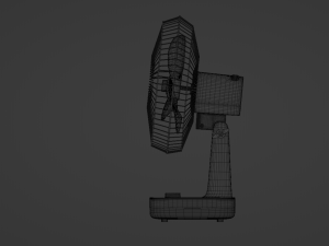 White Table Fan 3D Модель
