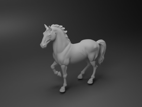 Horse Animal Sculpture Figure 3D-Druckmodell