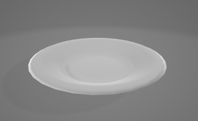 Plate Model 3D .c4d .max .obj .3ds .fbx .stl .blend 