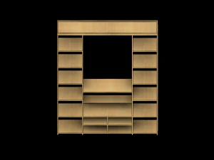 Minimalist bedroom wardrobe 3D Model