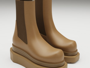 Boots Rick Owens Turbo Cyclops Modelo 3D