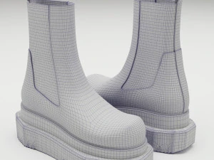 Boots Rick Owens Turbo Cyclops 3D Model