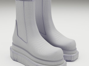Boots Rick Owens Turbo Cyclops 3Dモデル