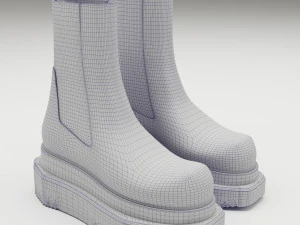Boots Rick Owens Turbo Cyclops 3D Model