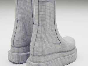 Boots Rick Owens Turbo Cyclops 3D Model