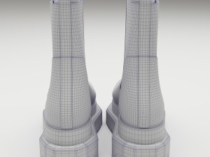 Boots Rick Owens Turbo Cyclops 3Dモデル
