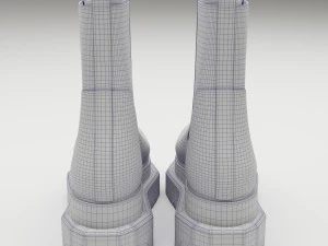 Boots Rick Owens Turbo Cyclops 3D Model