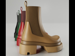 Boots Rick Owens 3D Model