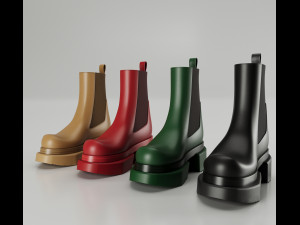 Boots Rick Owens 3D Model