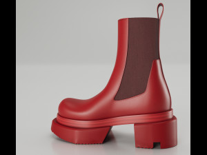 Boots Rick Owens 3D Model