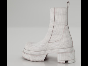 Boots Rick Owens 3D Model