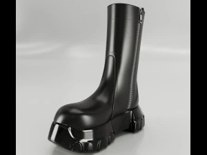 Boots Rick Owens Polished 3D Model