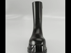Boots Rick Owens Polished 3D Model
