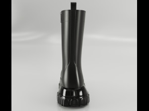Boots Rick Owens Polished 3D 모델