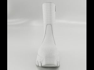 Boots Rick Owens Polished 3D 모델