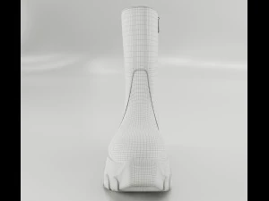 Boots Rick Owens Polished 3D Model