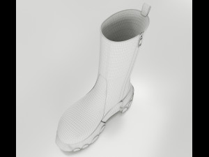 Boots Rick Owens Polished 3D 모델