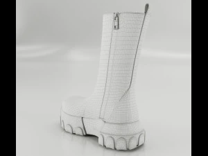 Boots Rick Owens Polished 3D Model