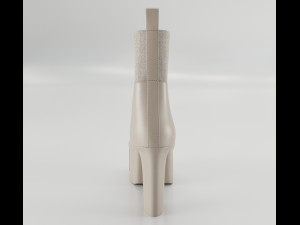 Heels Rick Owens Beveled Platform 3D Model
