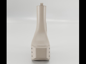 Heels Rick Owens Beveled Platform 3D Model