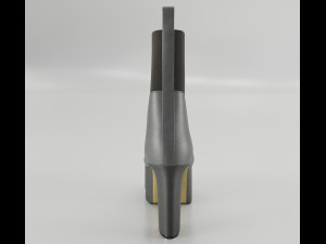Heels Rick Owens Grilled Platform 3D Model