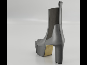 Heels Rick Owens Grilled Platform 3D Model