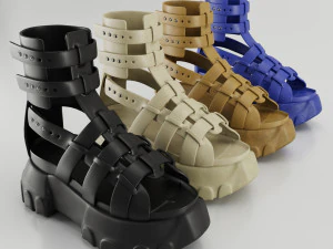 Sandalen Rick Owens 3D Modell