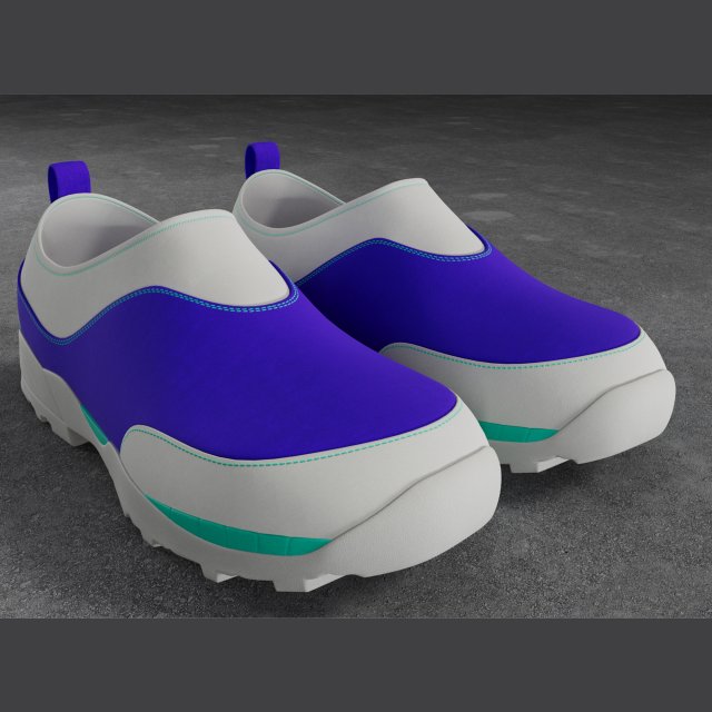Sneakers ROA Violet-White 3D मॉडल .c4d .max .obj .3ds .fbx .stl .blend 