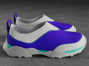 Sneakers ROA Violet-White 3D मॉडल