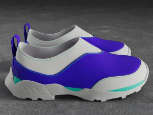 Sneakers ROA Violet-White 3D Model