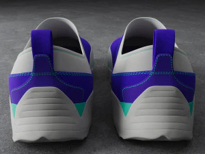 Sneakers ROA Violet-White 3D Model