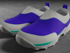 Sneakers ROA Violet-White 3D Model