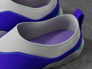 Sneakers ROA Violet-White 3D मॉडल