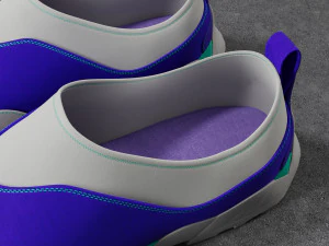 Sneakers ROA Violet-White 3D Model