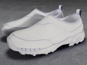 Sneakers ROA Violet-White 3D Model