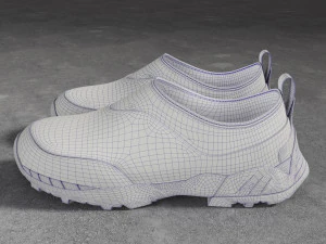 Sneakers ROA Violet-White 3D Model